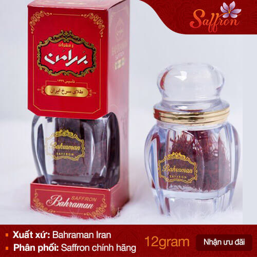 Bahraman Saffron hộp 12 gram