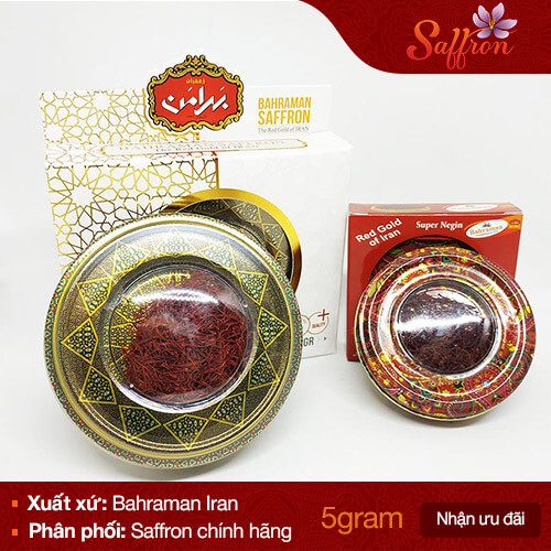 Bahraman Saffron hộp 5 gram
